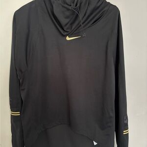 Nike Black Hoodie with Gold Swoosh